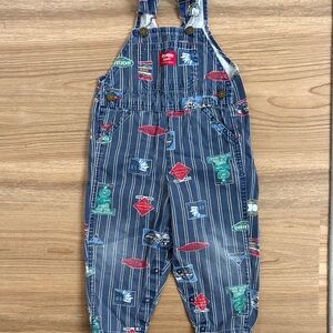 Vintage OshKosh Railroad overalls bib 3T